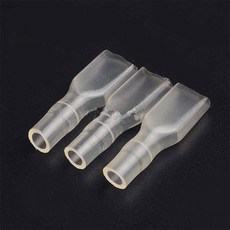 암 와이어 스페이드 커넥터 6.3 크림프 터미널 DJ622-D6.3B A B C D 0.3-4 mm2 퀵 스플라이스 6.3mm 50 개 100 200/500, [09] 6.3mm Sheath, [02] 100PCS, 100개