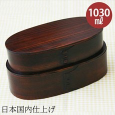곡게와쯔파 도시락 금화 2단 숨은 사정 도시락(판개)옻 칠게 장난 꾸러기 도시락 목제 콤팩트 수납 런치, 단일상품