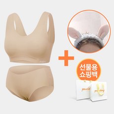 푸딩밴드 세트 C (우노브라+팬티+세안밴드세트+쇼핑백)