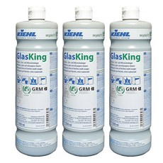 청소용품다몰 키엘 글라스킹 얼룩이 남지않는 강력 유리 세정제, 3개, 1L