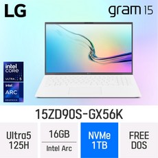 LG전자 2024 그램15 15ZD90S-GX56K, FREEDOS, 16GB, 1TB, 화이트