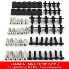 Yamaha TMAX 530 TMAX530 2012- 용 완전 풀 페어링 볼트 키트 차체 나사 스틸 클립 스피드 너트 커버링 야마하 TMAX530-, [02] Silver, 02 Silver