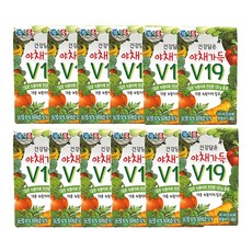 정식품 건강담은 야채가득 야채즙 V19, 145ml, 12개