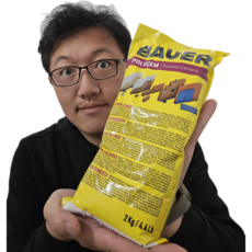 원씰 바우어 Bauer 콘크리트 보수 벽돌조적 소포장 몰탈 접착제 다용도 메꿈 회색, 1개