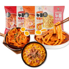 2-3인분 맛있는 헬로맘 누들 밀 떡볶이 (냉동), 순한맛+보통매운맛+로제맛, 1개, 1.34kg