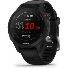 Garmin Forrunner® 255 GPS 작동 스마트워치 고급 통찰력 오래가는 배터리 슬레이트 그레이, Black - Small, 41 MM_Music | Smartwatch