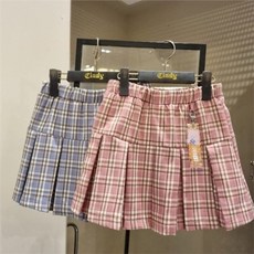 신디키즈체크스커트