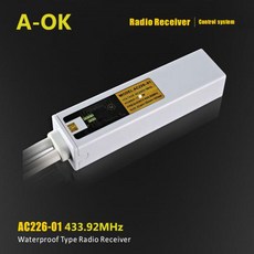 A-OK AC226-01 미니 방수 내화성 숨겨진 RF 라디오 리시버 롤링 블라인드용 리모컨 모듈 V 120V, 1개