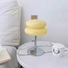 스노우맨 조명 테이블 볼조명 침실 램프 크림스타일 무드등, 9. 핑크 전등갓 (20CM) 3가지 색상