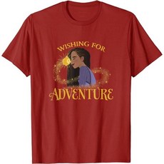 반팔티셔츠 남성핏 위시 아샤 별 Wish Asha Star / Wishing For Adventure Merch 굿즈 캐릭터 티셔츠 디즈니 Disney - 위시아샤옷