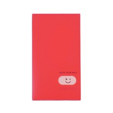 제이엠라이크 120칸 다용도 명함케이스 명함철, 레드, 1개, 레드