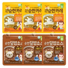[3+3] 아이배냇 순한 덮밥소스, 1세트, 50g, 카레3개+소불고기3개