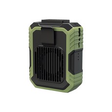 충전식 초경량 하이킹 스포츠용 등산 및 10000mAh 휴대용 초소형 캠핑 러닝 야외 목 걸이식 미니 허리 손풍기 USB 선풍기, green, 8.green, 1개