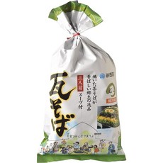 三浦製麺 일본직구 가와라소바 3끼 150g x 3인분 스프 포함 10봉지 야마구치현 시모노세키 특산품 지역 요리 비법 켄민쇼 차소바 타와라 야키소바 기프트 K, 사이즈, 10개