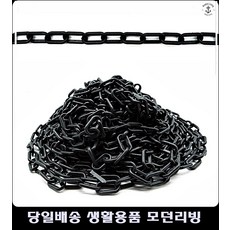 주차금지 라인설정 플라스틱 블랙라인체인 보호용체인