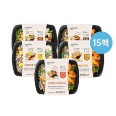 [풀무원] [잇슬림] 밸런스 도시락 5종 15팩, 상세 설명 참조