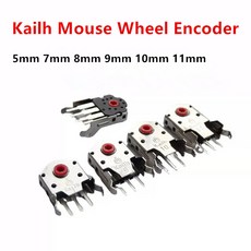 엔코더 Kailh 디코더 PC 마우스 알프스 인코더용 레드 코어 로터리 스크롤 휠 인코더 174mm 홀 5mm 7mm 8mm 9mm 10mm 11mm, 1)5mm