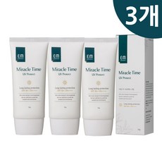 EM 미라클타임 선크림 3개 이엠 썬블록, 50g