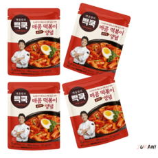 더본 백종원 떡볶이양념 매콤 155g 4개, 매콤 떡볶이양념 155g 4개