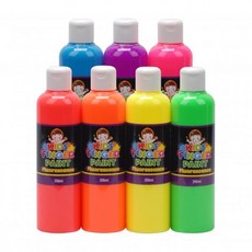 키즈 핑거페인트 형광색 250ml 7색 세트, 상세페이지 참조