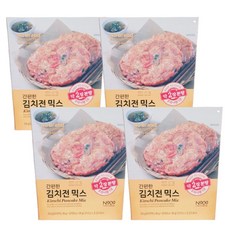 노브랜드 김치전 믹스 210g x 4팩 간편조리5분 부침개만들기 캠핑밀키트, 1개