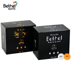 벧엘스포츠 벧엘 탁구공 40 뉴프리미엄플러스 ABS 3성벌크 120개입, 흰색