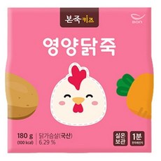 본죽 키즈 모둠 야채죽, 닭가슴살, 1개, 180g