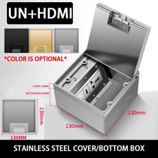 평평한 바닥 숨겨진 소켓 콘센트 내장 전기 대리석 골든 실버 블, M.UN HDMI, 1개