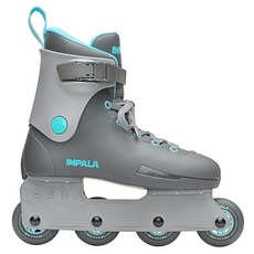Impala Rollerskates Impala x 바비 라이트스피드 인라인 스케이트 바비 브라이트 옐로우 8M, 블루/그레이