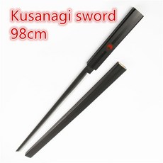 장도 일본도 가검 단검 진검 귀멸의칼날 쿠사나기 소드 plover blade Nin Cosplay 95cm Anime Sasuke sword, 01 98cm Black Sword