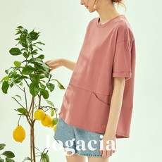 [logacia] 로가시아 23 SUMMER 바이오 워싱 코튼 100% 티블라우스 1종