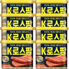 롯데푸드 K로스팜 340gx8캔 / 100%국내산 돼지고기, 단일상품