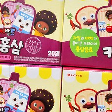 롯데 브레드이발소 키즈홍삼 100ml X 20개입, 단품, 단품