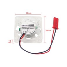 호환 Raspberry Pi 4 냉각 팬 Raspberry Pi 4 모형 B 3B Plus 2B 용 투명 LED 조명, 01 CN, 01 Split Fan