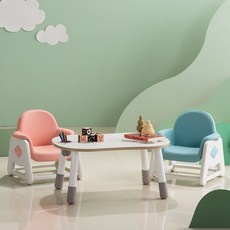 리바트뚜뚜높이조절아이책상의자세트