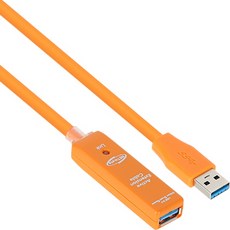 강원전자 CBL-302OR-7M USB3.0 리피터 7m (오렌지/전원 아답터 포함) - lcb4k