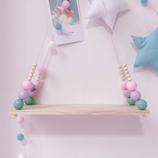이지커머스 방석포함 방석시트 기숙사 배치 장신구 높낮이 침대위 하 장식품 여자 의 진열 소녀 인싸템, 그린 퍼플핑크 _5숏 구슬 수납 판