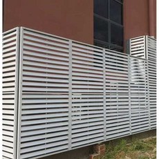  건물 에어컨실외기커버 인테리어 야외 가림막 차양막 그늘, 그레이 (1000x700x500cm) 