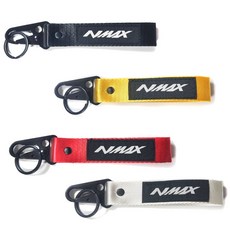 발통마켓 YAMAHA NMAX 엔맥스 키홀더 키링 스트랩 열쇠고리, NMAX스트랩키링(블랙), 2개