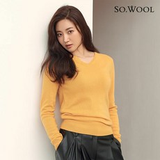 [런칭가99 000원] 쏘울 캐시미어100% 브이넥 풀오버