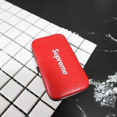 슈프림 Supreme 손톱깍이 세트 네일손질도구키트 손톱깎기 선물박스, 레드개