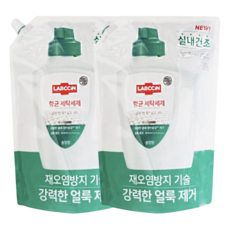 랩신 항균 세탁세제 솔잎향 용기, 2L, 2개