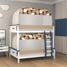 모기장 학생 유르트 모기장 기숙사 이층 침대 설치 침실 전체 바닥 캐노피 캠핑 텐트, 09 09_01 100X195X112cm(1door)