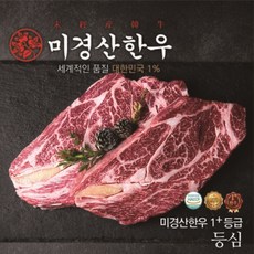 미경산한우 1+등급 등심 300g, 1개