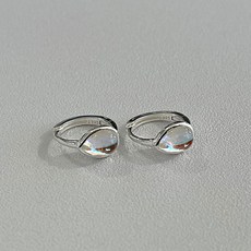 물방울실버귀걸이