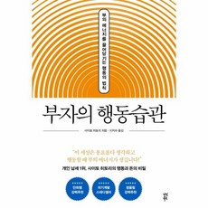 부자의 행동습관 부의 에너지를 끌어당기는 행동의 법칙 양장, 상품명