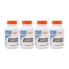 Doctor's Best 케르세틴 브로멜라인 베지 캡, 180정, 4개