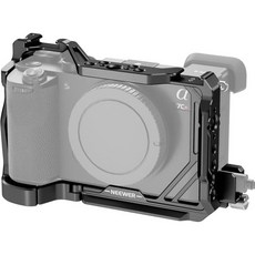NEWER A7C II A7CR 카메라 케이지 QR 베이스 아르카 타입 미끄럼 방지 장치가 있는 알루미늄 비디오 리그 소니 DJI RS 짐벌과 호환 가능 HDMI 케이블 클램프, CA050, 1개