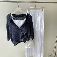 부클반팔가디건