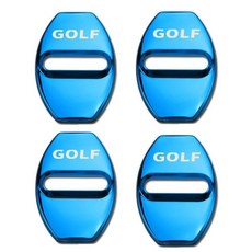 폭스바겐 VW 골프 7 MK7 MK2 MK3 MK4 MK6 MK5 GTI 스티커 스타일링 액세서리 자동차 도어락 보호 및 장식, 05 blue, 한개옵션1